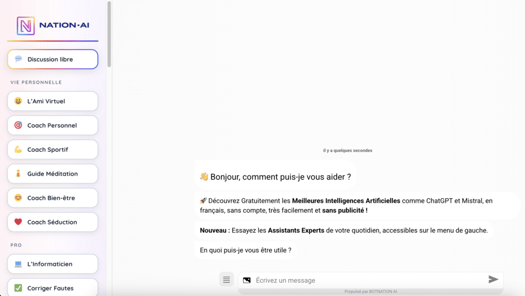 Nation AI interface