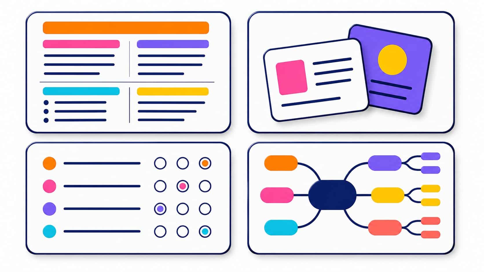 Les formats de fiches de révision générables avec ChatGPT : synthèse, flashcards, QCM, carte mentale