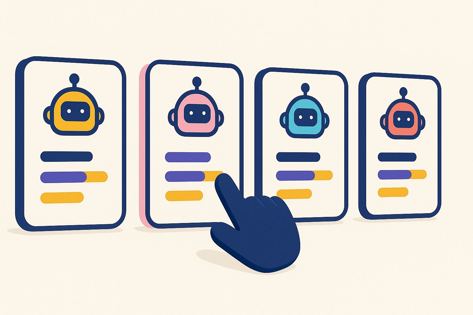Comparaison des critères de choix d'un chatbot Messenger : no-code, RGPD, IA, prix et multicanal