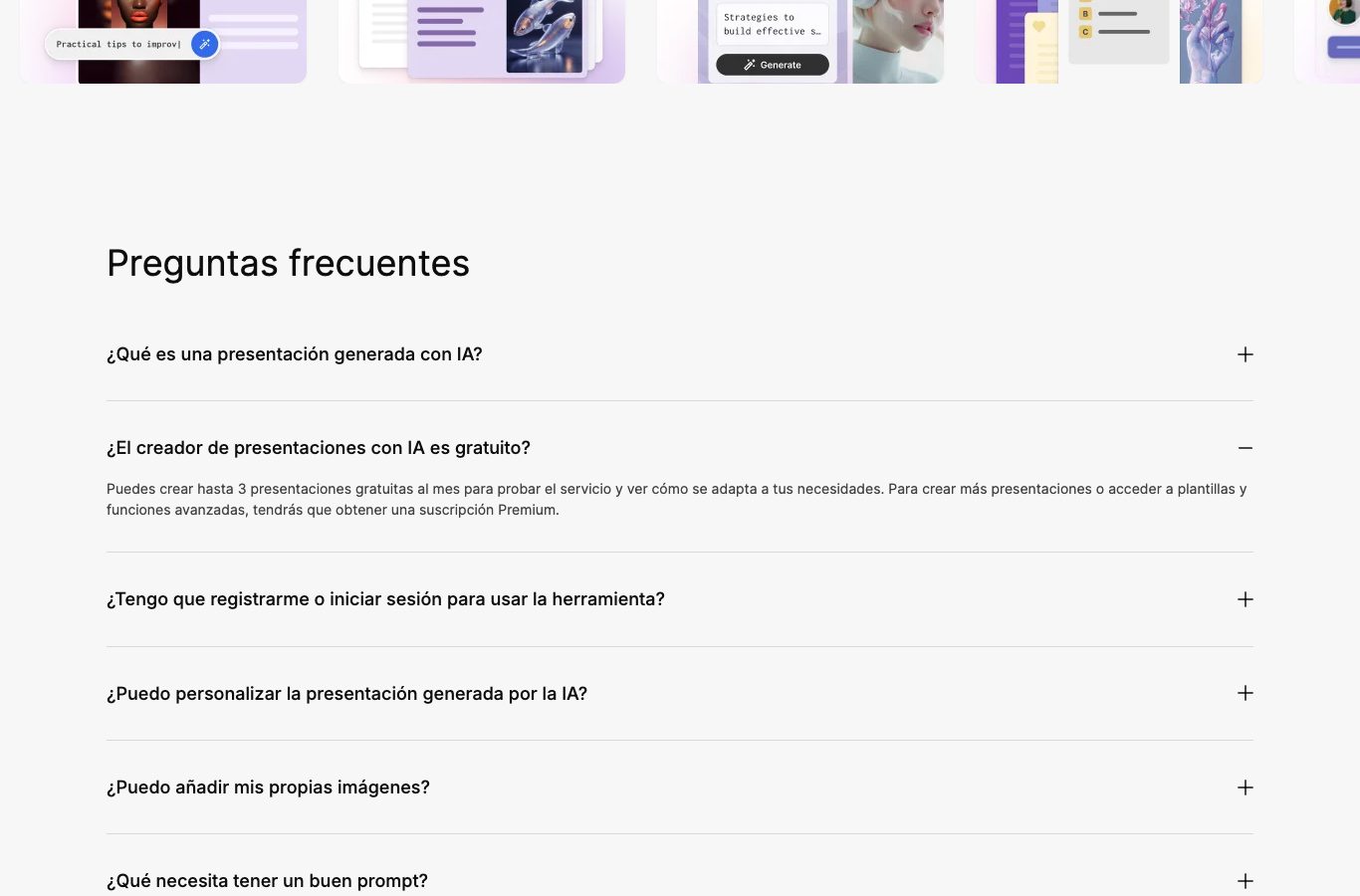FAQ de Slidesgo en español: respuesta sobre las 3 presentaciones gratuitas al mes