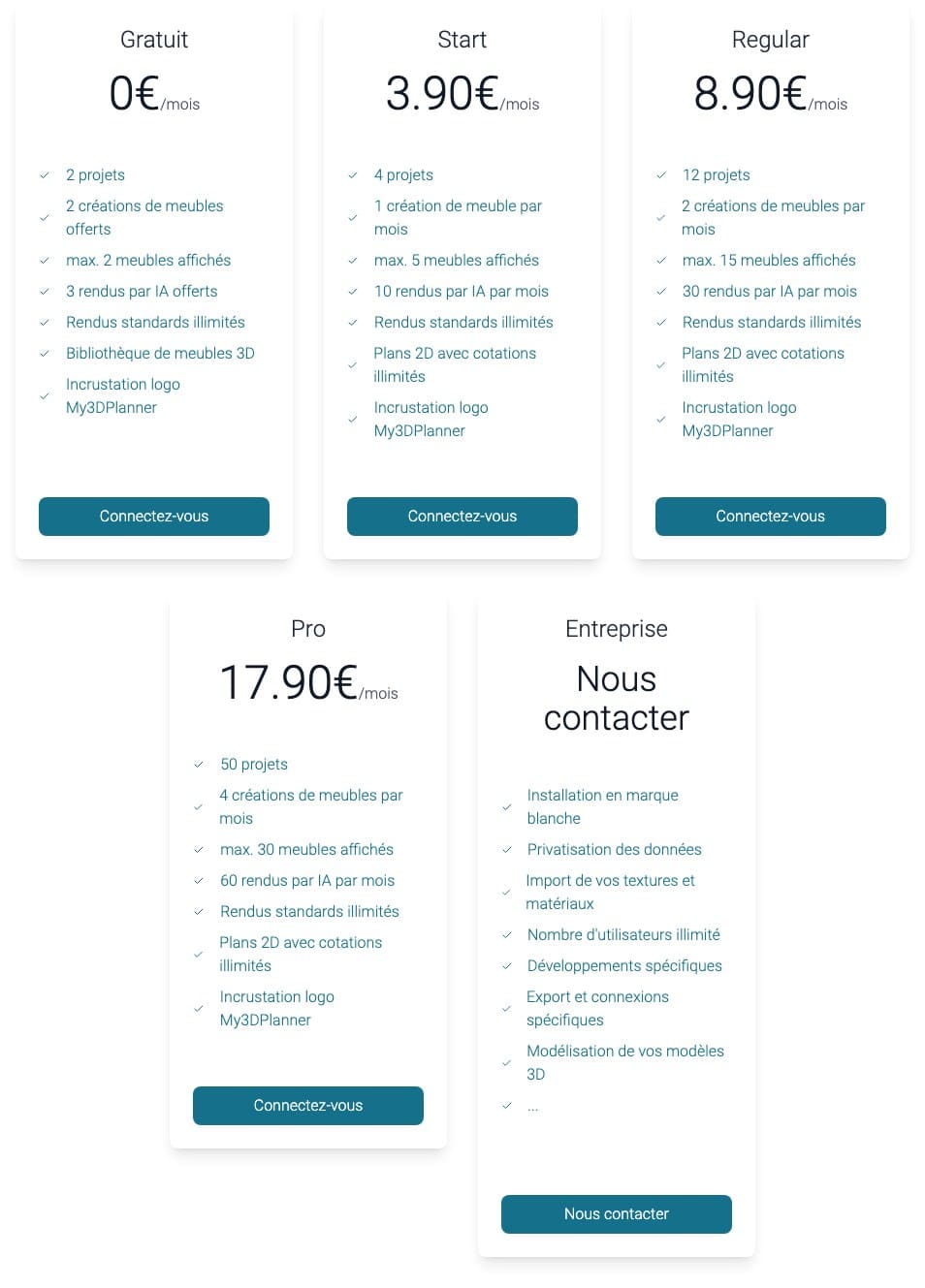 MY3DPLANNER free column, published in French: 2 projects, 3 AI renders included and a stamped logo